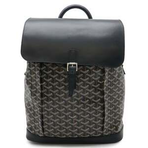 GOYARD Alpin Backpack MM Rucksack Daypack Leather Black Brown White